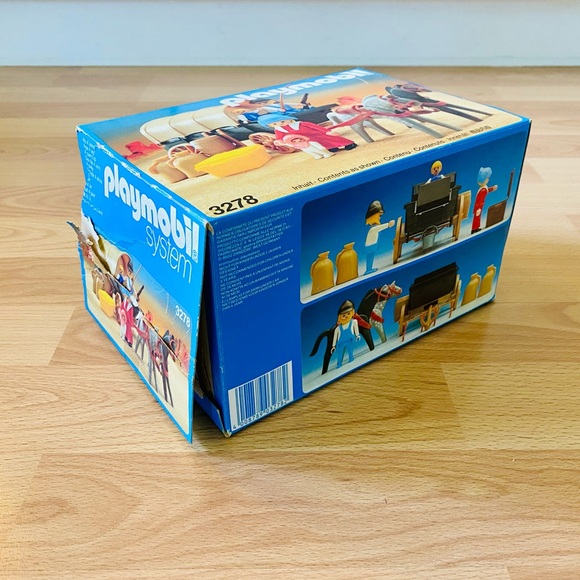 COMPLETE BOXED PLAYMOBIL SET 3278 COVERED WAGON OREGON TRAIL SETTLERS - Picture 3 of 6